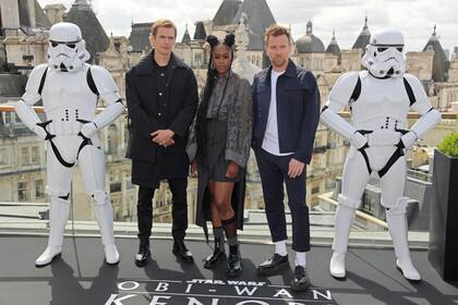 Hayden Christensen, Moses Ingram y Ewan McGregor posan en Londres en medio de la promoción de la miniserie Obi-Wan Kenobi
