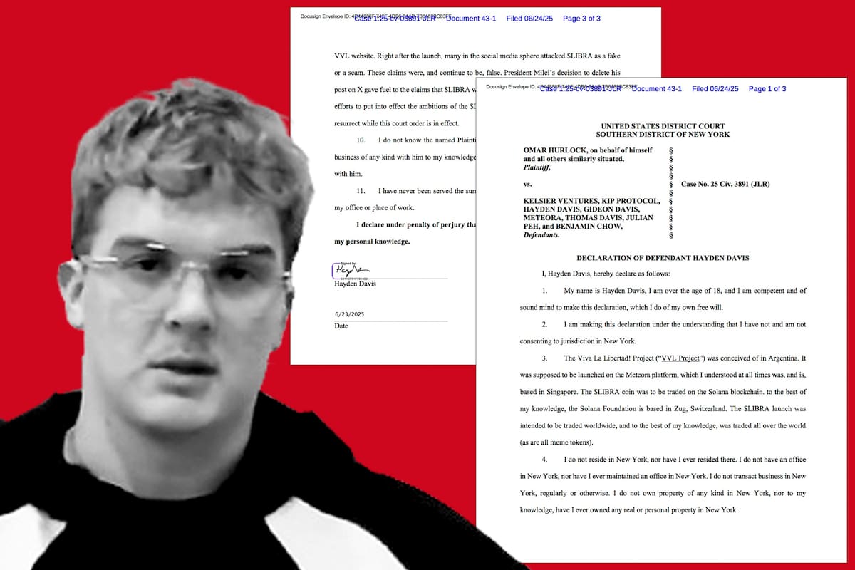 Hayden Davis y su declaración en EE.UU.