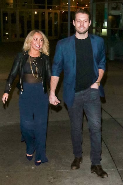 Hayden Panettiere y Brian Hickerson en una postal de 2019