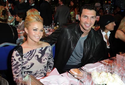 Hayden Panettiere y Wladimir Klitschko, durante la gala de los World Music Awards de 2010 en Monaco