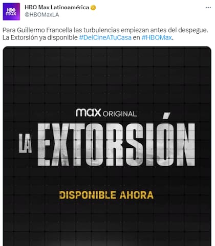 HBO Max anunció que la película está disponible en su plataforma