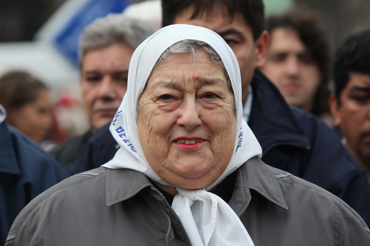 Hebe de Bonafini, presidenta de la Madres de Plaza de Mayo