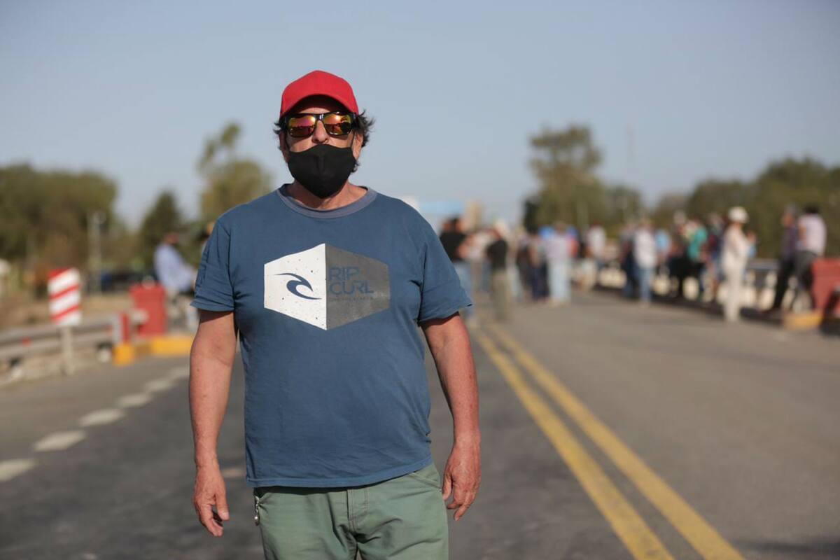 Hector Cassagne participa de una marcha entre San Luis y Mendoza