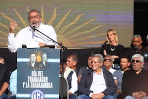 Héctor Daer fue el orador de cierre del acto de la CGT