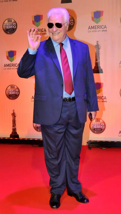 Héctor Larrea, uno de los homenajeados de la noche