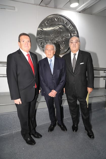 Héctor Masoero, Eduardo Eurnekian y Jorge Aufiero