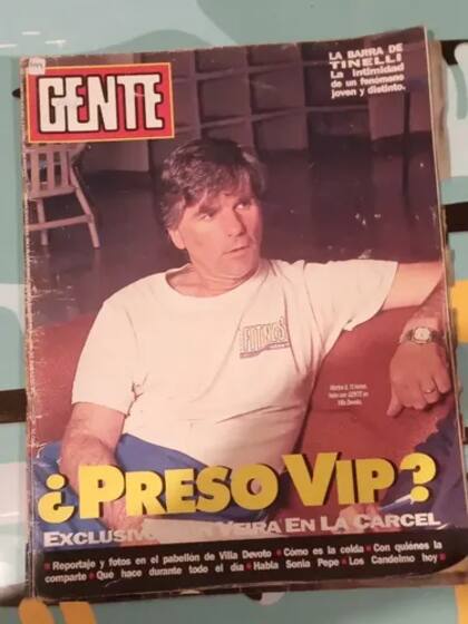 Héctor Veira en el denominado Pabellón Vip de Devoto concedió una entrevista que fue tapa de la revista GENTE