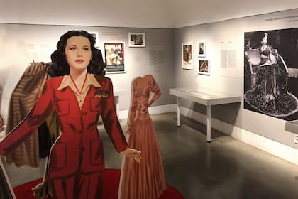Una imagen de la exhibición dedicada a Lamarr en el Museo Judío de Viena