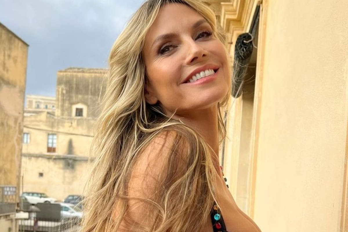 Heidi Klum causó furor en las redes sociales por su más reciente fotografía, en la que aparece casi sin ropa