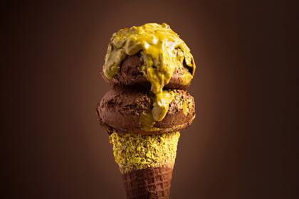 Helado de pistacho
