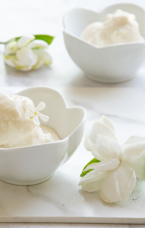 Helado de jazmín.