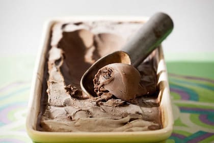 Helado de chocolate