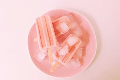 Helado de duraznos y mascarpone