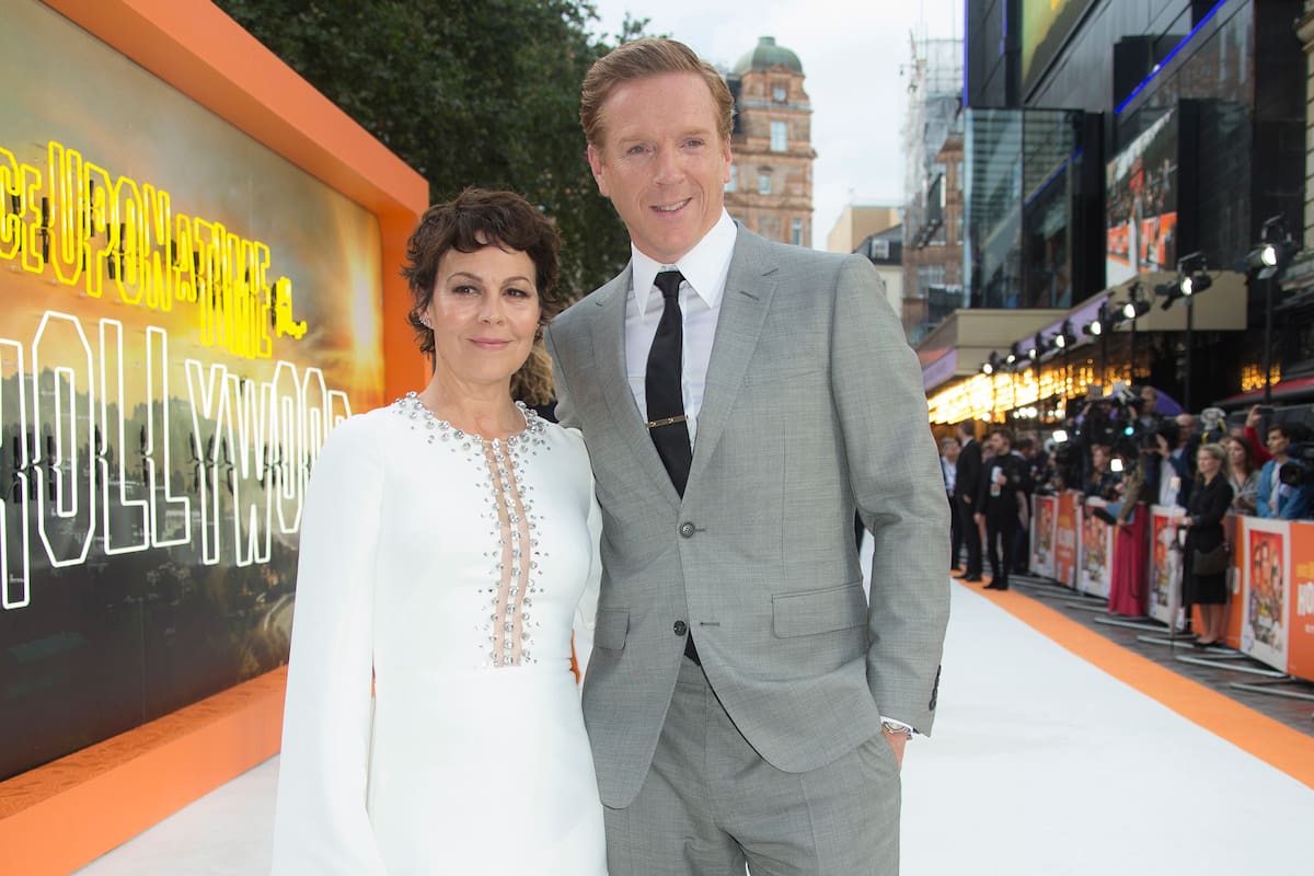 Helen McCrory y su esposo, el también actor, Damian Lewis, en el estreno de Había una vez... en Hollywood en Londres, en 2019