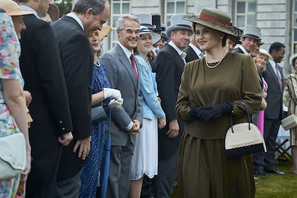 Helena Bonham Carter como la princesa Margarita en The Crown