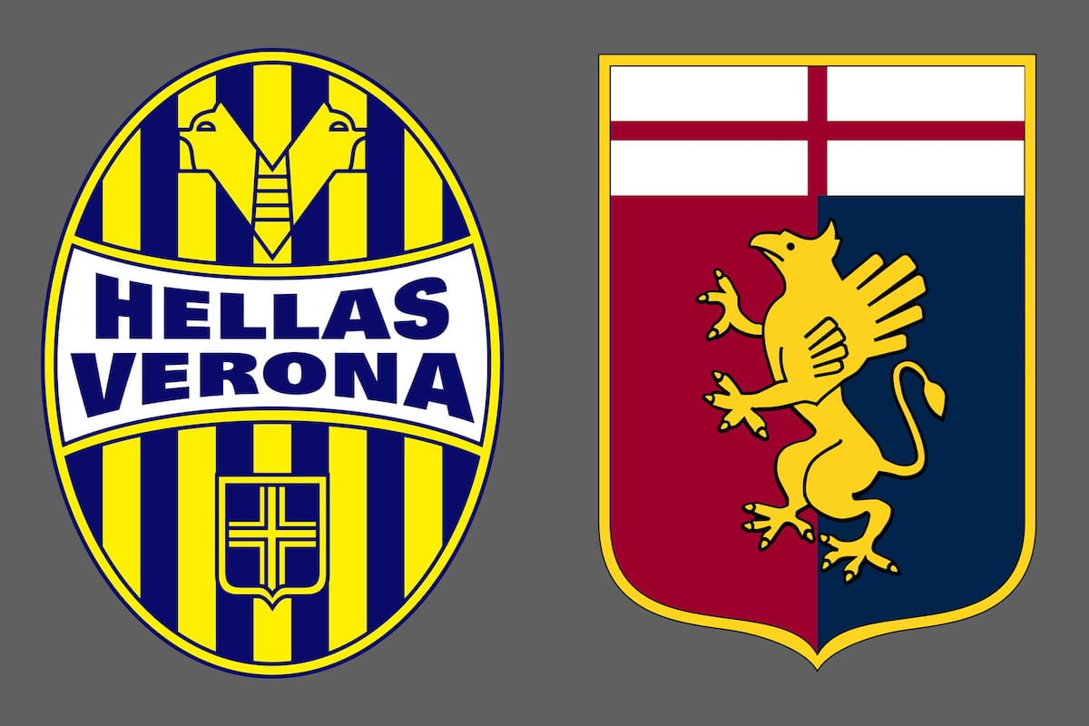 Hellas Verona y Genoa disputaron uno de los encuentros de la jornada del fútbol italiano