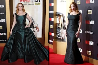 ¿Desastre o acierto? El vestido desmontable de Christina Hendricks