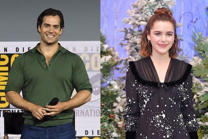 Henry Cavill y Kiernan Shipka