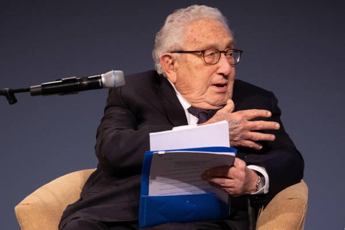 Henry Kissinger, durante una presentación en Davos