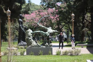 "Heracles arquero", creado en 1909 por Antoine Bourdelle, en el nuevo Parque de las Esculturas del Bellas Artes