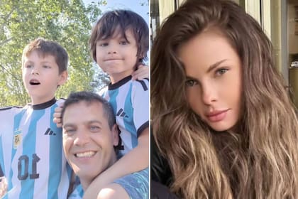 Herman Krause junto a sus hijos y Juliana Magalhaes