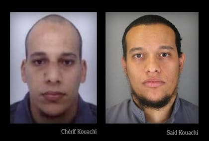 Hermanos Cherif y Said Kouachi, atacantes de Charlie Hebdo