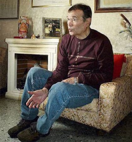 Herminio Iglesias durante una entrevista con La Nación el 25 de septiembre de 2005