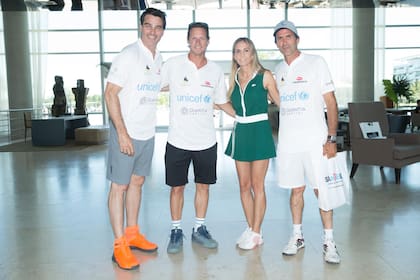 Hernán Drago, David Nalbandian, Gisela Dulko y Adolfito Cambiaso