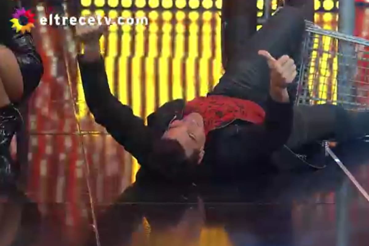 Hernán Drago terminó en el piso y Guido Kaczka culpó a Celeste Muriega.