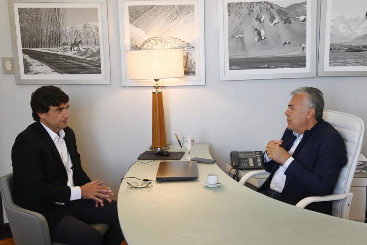 Hernán Lacunza eligió Mendoza como primer destino de su recorrida por el país y mantuvo un encuentro con el gobernador Alfredo Cornejo