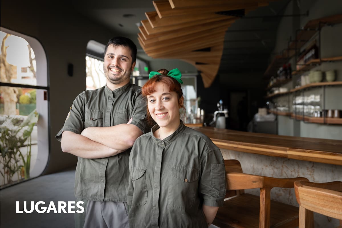 Hernán Sondereguer, creador de Raíx, y su mano derecha en la cocina, Cami Vilas.