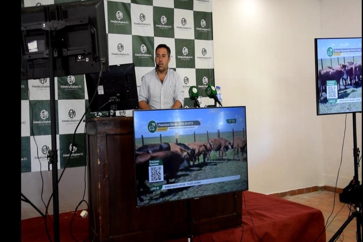 Hernán Vassallo rematando la hacienda