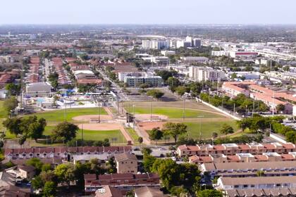 Hialeah, en Florida, tiene una arquitectura industrial y despareja