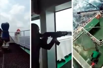 "Hicimos bien en contratar guardias, caso contrario estaríamos jodidos", dijo uno de los marineros