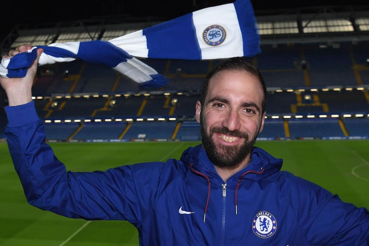 Higuaín se sumó a Chelsea: jugará hasta el final de la temporada
