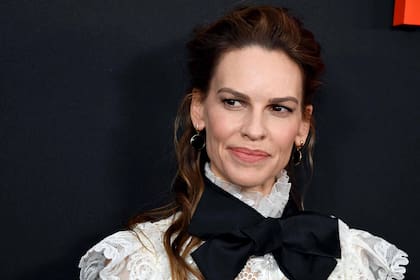 Hilary Swank arrives for a special screening of Universal Pictures "The Hunt," March 9, 2020
