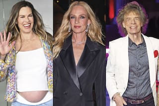 Hilary Swank en la dulce espera, la fabulosa aparición de Uma Thurman y la cita de Mick Jagger con su pareja y el arte