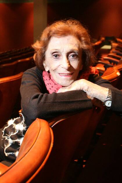 Hilda Bernard en el Teatro Lido de Mar del Plata, en 2012, cuando realizó la temporada veraniega de la obra 8 mujeres