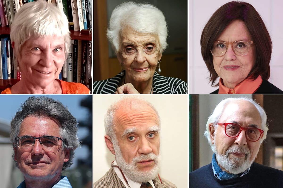 Hilda Sabato, Graciela Fernández Meijide, Liliana de Riz, Roy Hora, José Emilio Burucúa y Santiago Kovadloff