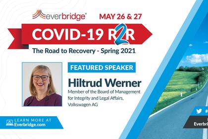 Hiltrud Werner, Volkswagen Group Board of Management Member for Integrity and Legal Affairs, to Speak at Everbridge COVID-19: Road to Recovery (R2R) Executive Summit (Photo: Business Wire)