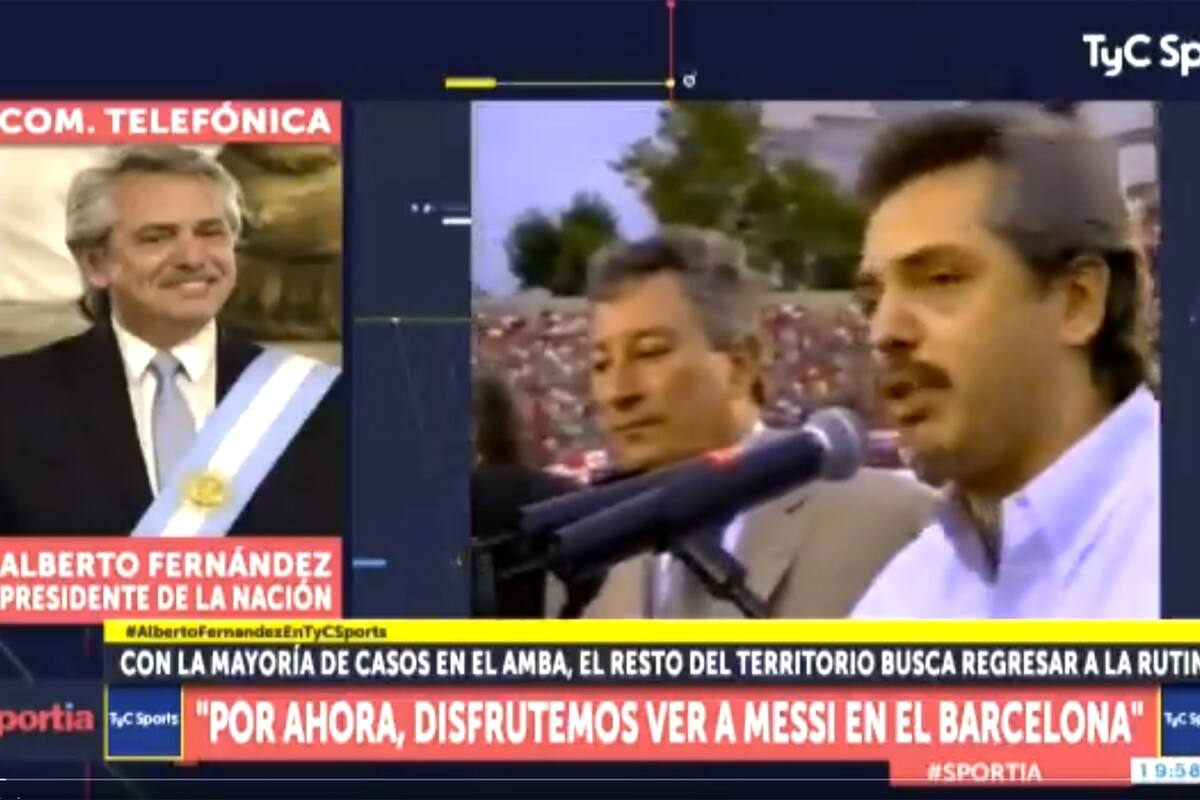 Hincha de Argentinos Juniors, Fernández conversó un largo rato con TyC Sports.