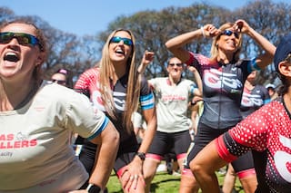 Sobre rollers: más de tres mil mujeres "tomaron impulso"