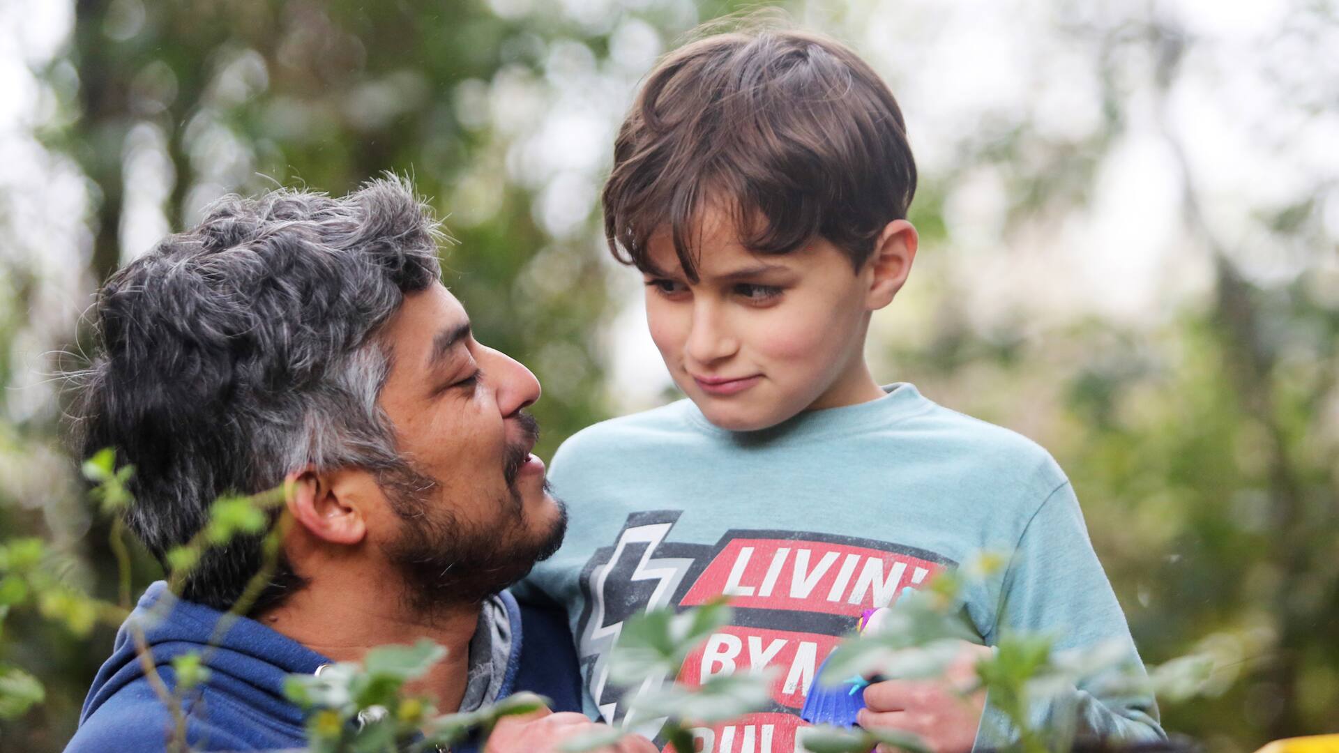 Héctor y su hijo Miguel