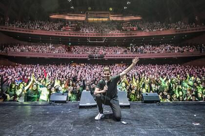 Hizo dos funciones en el Gran Rex, donde presentó su unipersonal