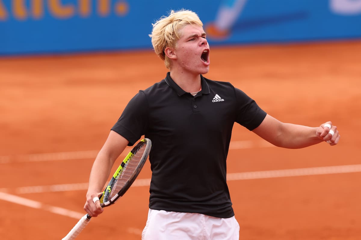 Hizo historia: Diego Dedura-Palomero, nacido hace 17 años en Alemania y con padre chileno, ganó su primer partido ATP en Múnich frente a Denis Shapovalov
