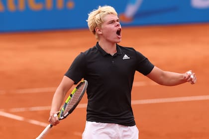 Hizo historia: Diego Dedura-Palomero, nacido hace 17 años en Alemania y con padre chileno, ganó su primer partido ATP en Múnich frente a Denis Shapovalov