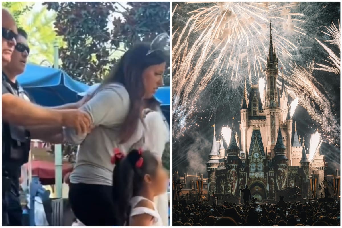 Hizo pasar a sus hijas como bebés para no pagar el pase a los juegos en Disney y la sacaron esposada