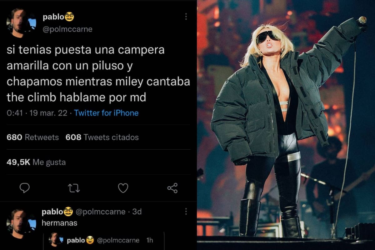Hizo una campaña en Twitter para encontrar al chico con el que se besó (Foto Twitter @polmccarne / Instagram @lollapaloozaar)
