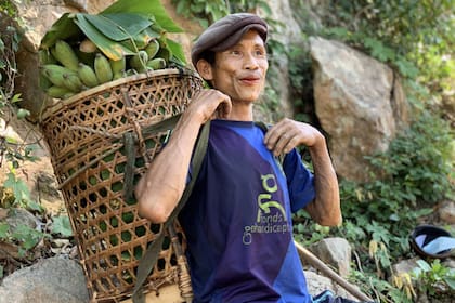 Ho Van Lang trabaja en cultivos