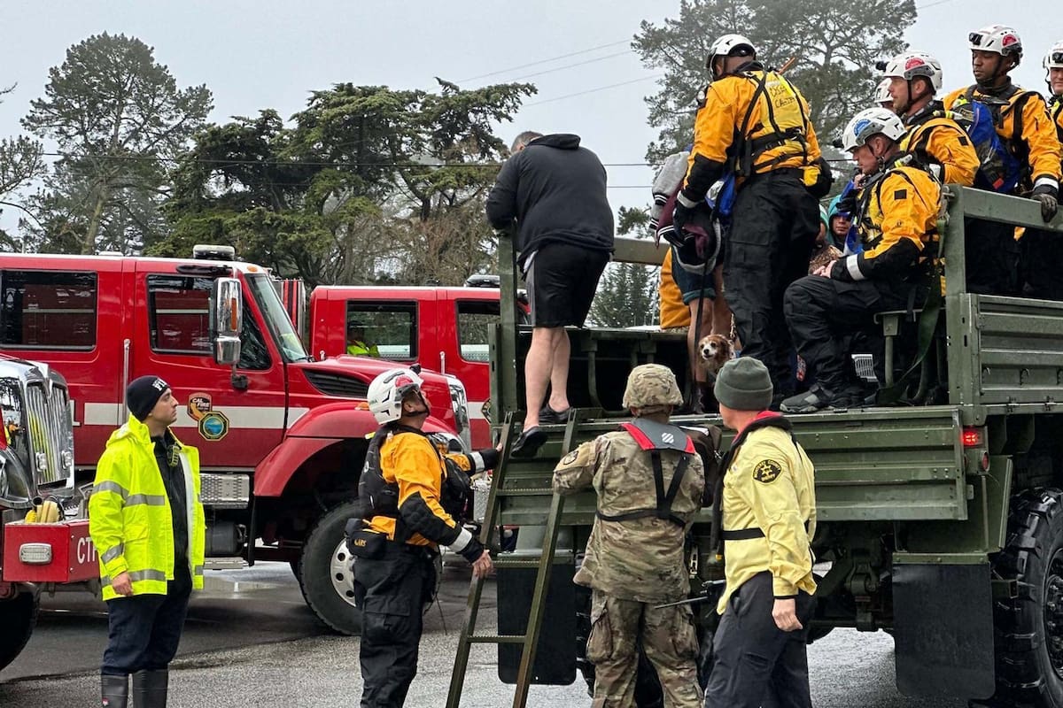 Hogares sin electricidad, cortes en rutas y evacuación de personas son algunos efectos del clima severo en California